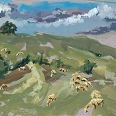 Moutons sur les hauts du Moulin de Perrot